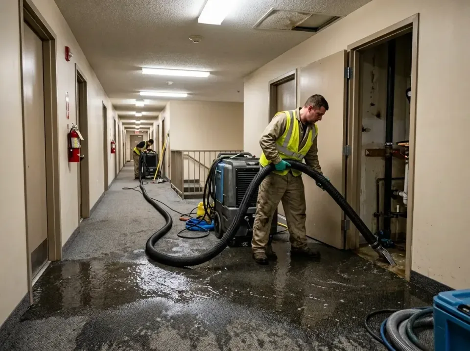 multi-unit-apartment-hallway-f-005 — frequently asked questions, Emergency Burst Pipe Water Extraction & Removal in Littleto…